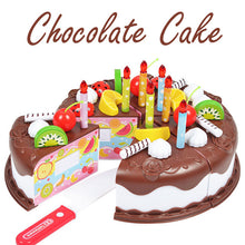 Load image into Gallery viewer, Newest DIY Pretend Play Fruit Cutting Birthday Cake Kitchen Food Toys Cocina De Juguete Toy Pink Blue Girls Gift for Children