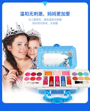 Load image into Gallery viewer, girls Frozen snow princess elsa anna Beauty  Makeup toys with Box Nail polish Eyeshadow Blush Play Makeup  Fashion Toys