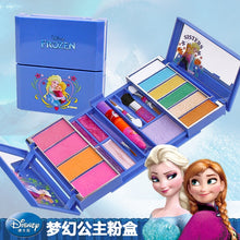 Load image into Gallery viewer, girls Frozen snow princess elsa anna Beauty  Makeup toys with Box Nail polish Eyeshadow Blush Play Makeup  Fashion Toys