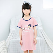 Load image into Gallery viewer, Girls Princess Night Gown Cotton Nighty Summer Short Unicorn Nightgown Kids Fashion Nightdress Cartoon Child Baby Sleeping Dress