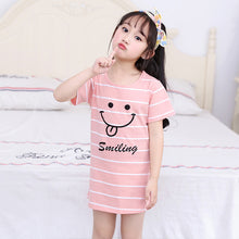 Load image into Gallery viewer, Girls Princess Night Gown Cotton Nighty Summer Short Unicorn Nightgown Kids Fashion Nightdress Cartoon Child Baby Sleeping Dress