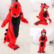 Load image into Gallery viewer, Children's Sleepwear for Boys Girls Unicorn Pajamas Flannel Kids Stich Unicornio Pijamas Set Animal Winter Onesies dinosaur