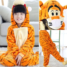 Load image into Gallery viewer, Children's Sleepwear for Boys Girls Unicorn Pajamas Flannel Kids Stich Unicornio Pijamas Set Animal Winter Onesies dinosaur