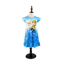 Load image into Gallery viewer, 2019 New Frozen 2 anna elsa Princess girl Dress nightdress Baby Pajamas Cotton Nightgown Kids Home dress Kids Summer Sleepwear
