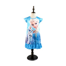 Load image into Gallery viewer, 2019 New Frozen 2 anna elsa Princess girl Dress nightdress Baby Pajamas Cotton Nightgown Kids Home dress Kids Summer Sleepwear