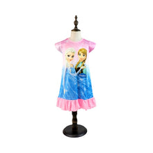 Load image into Gallery viewer, 2019 New Frozen 2 anna elsa Princess girl Dress nightdress Baby Pajamas Cotton Nightgown Kids Home dress Kids Summer Sleepwear