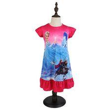 Load image into Gallery viewer, 2019 New Frozen 2 anna elsa Princess girl Dress nightdress Baby Pajamas Cotton Nightgown Kids Home dress Kids Summer Sleepwear
