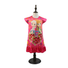 Load image into Gallery viewer, 2019 New Frozen 2 anna elsa Princess girl Dress nightdress Baby Pajamas Cotton Nightgown Kids Home dress Kids Summer Sleepwear