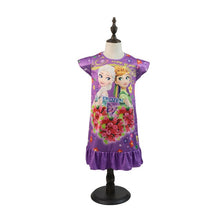 Load image into Gallery viewer, 2019 New Frozen 2 anna elsa Princess girl Dress nightdress Baby Pajamas Cotton Nightgown Kids Home dress Kids Summer Sleepwear
