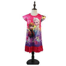 Load image into Gallery viewer, 2019 New Frozen 2 anna elsa Princess girl Dress nightdress Baby Pajamas Cotton Nightgown Kids Home dress Kids Summer Sleepwear