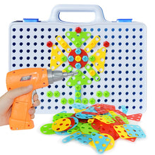 Load image into Gallery viewer, Creative Kids Electric Drill Nut Assembled Match Tool DIY Model Kit Building Educational Blocks Sets Toys For Boys Children Gift