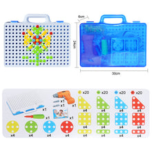 Load image into Gallery viewer, Creative Kids Electric Drill Nut Assembled Match Tool DIY Model Kit Building Educational Blocks Sets Toys For Boys Children Gift