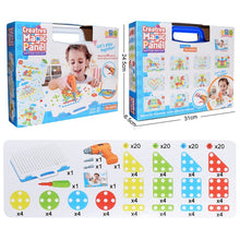 Load image into Gallery viewer, Creative Kids Electric Drill Nut Assembled Match Tool DIY Model Kit Building Educational Blocks Sets Toys For Boys Children Gift