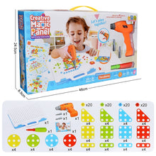 Load image into Gallery viewer, Creative Kids Electric Drill Nut Assembled Match Tool DIY Model Kit Building Educational Blocks Sets Toys For Boys Children Gift