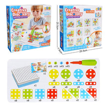 Load image into Gallery viewer, Creative Kids Electric Drill Nut Assembled Match Tool DIY Model Kit Building Educational Blocks Sets Toys For Boys Children Gift