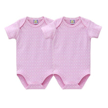 Load image into Gallery viewer, Baby 2 Pcs/lots Clothes Newborn Clothing Boys and Girls Footies Short Sleeve climbing  One Piece Overalls